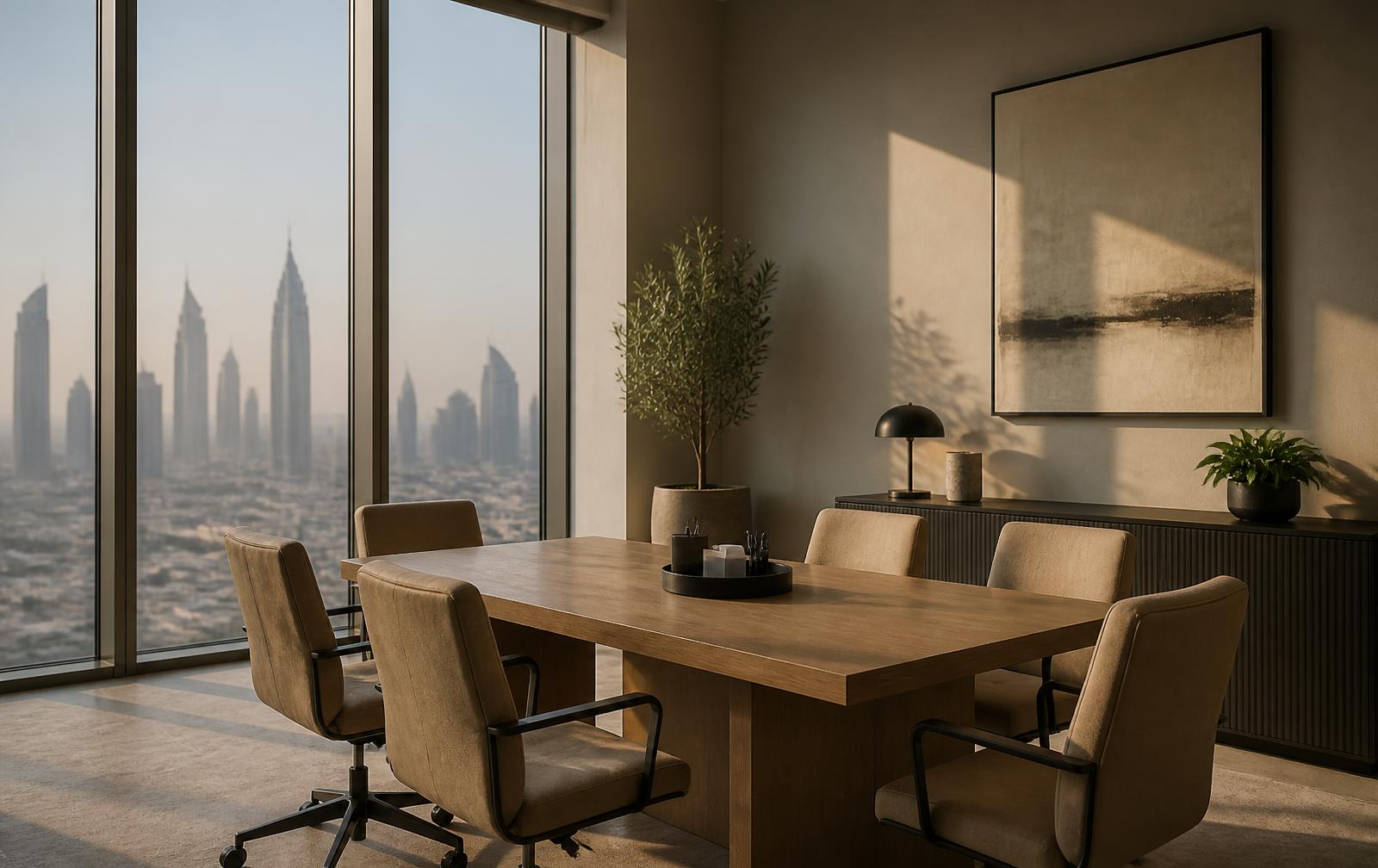 Research workspace with notes, a laptop and printed market summaries in natural light